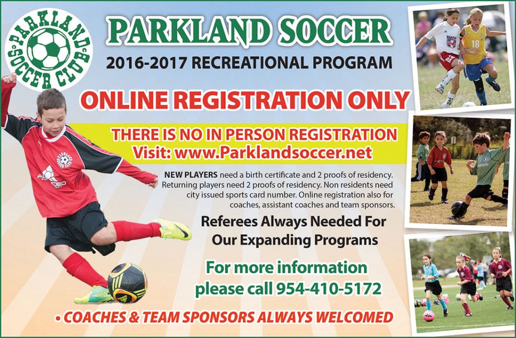Parkland Soccer Ad ad