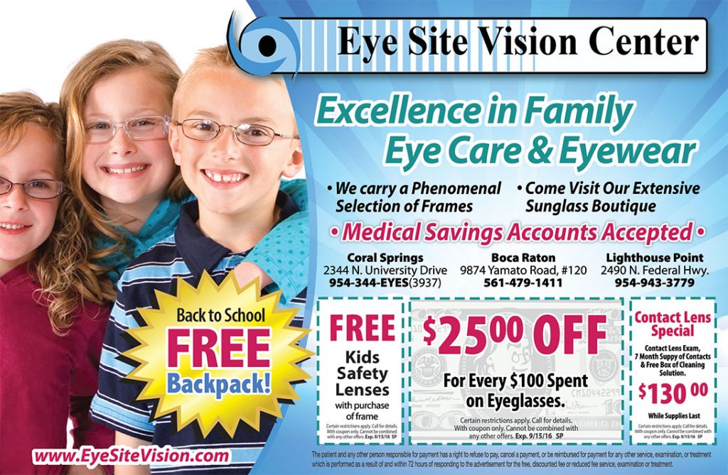 Eyesite Vision ad August 2016