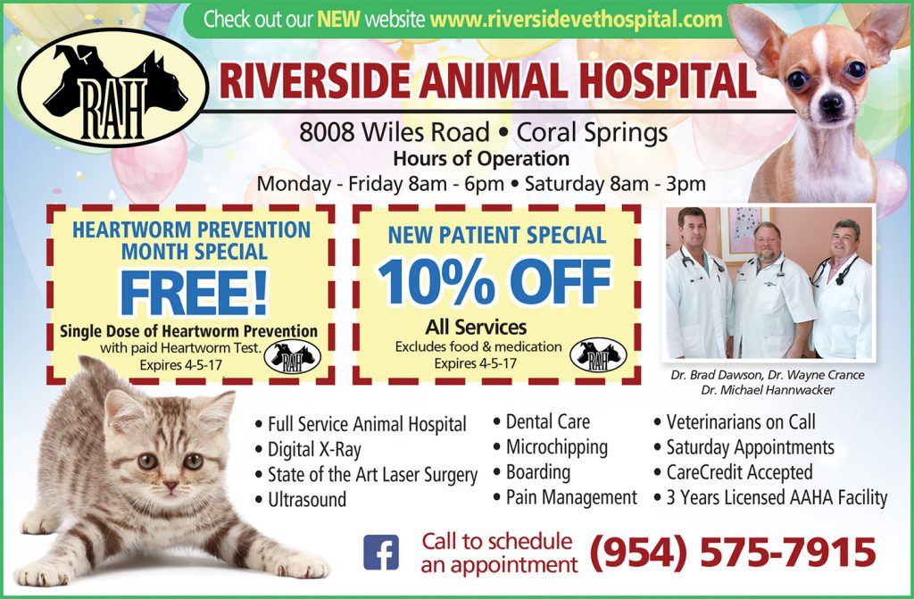 Riverside Animal Hospital ad(March)
