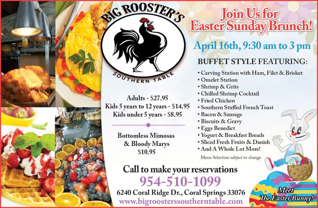 Big Roosters Southern Table Easter Brunch ad