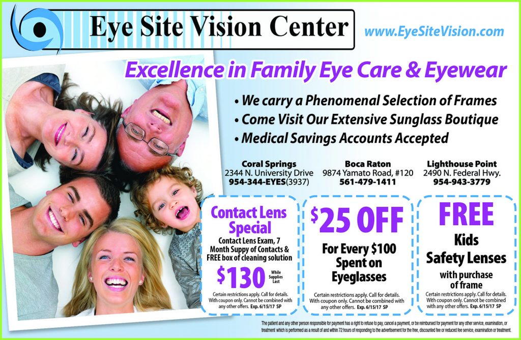 Eyesite Vision Center May ad 2017