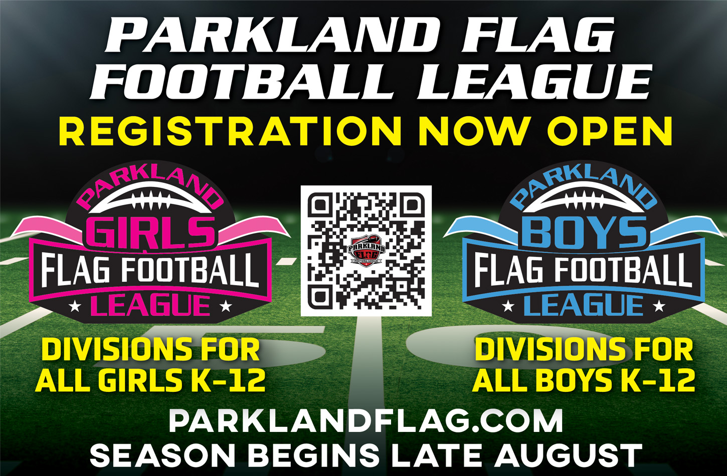 Parkland Flag Football April ad