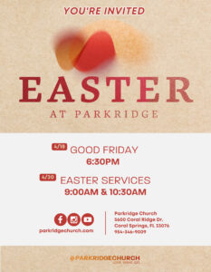 Easter Services Ad 2025