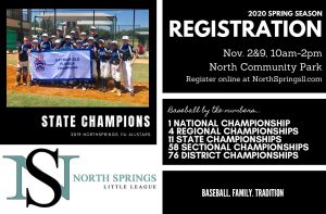 North Springs Little League 2020 Registration