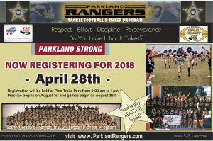 Parkland Rangers Registration 2018