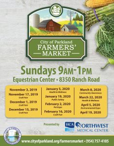 Parkland Farmers Market 2019 and 2020