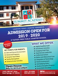 Summit Academy Charter School May 2019
