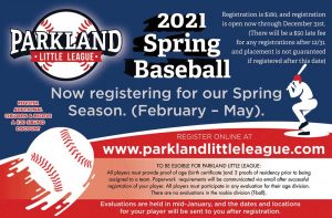 Parkland Little League 2020