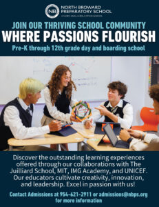 North Broward Preparatory School Nov Ad