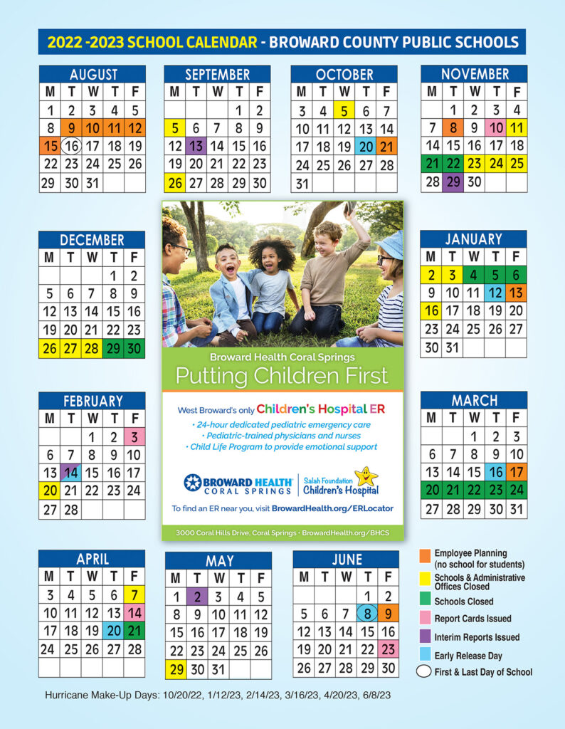 2022-23(Broward Health)calendar