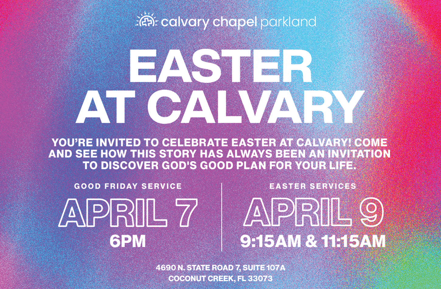 Calvary Parkland Easter Ad