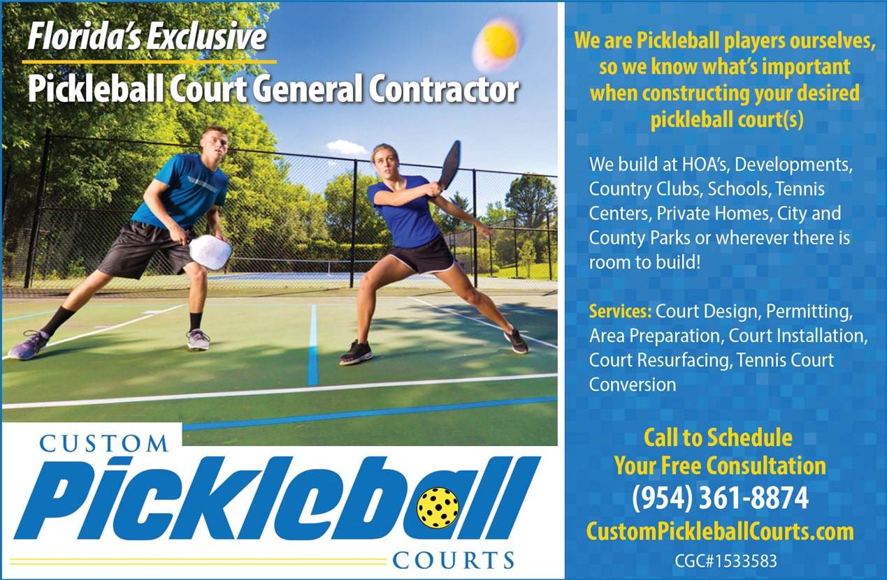Custom Pickleball Courts ad copy