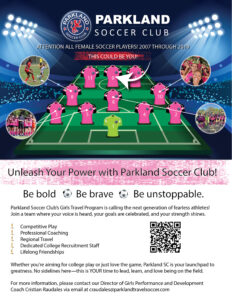 Parkland Soccer Club Ad
