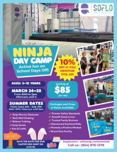 SOFLO Ninja Academy Camp Ad