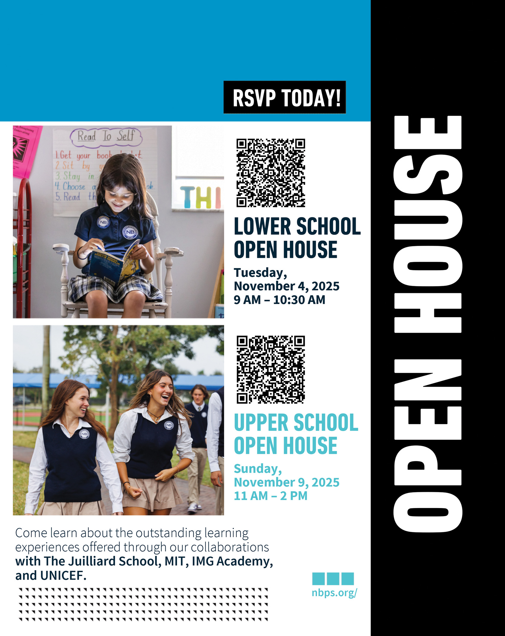 North Broward Preparatory Open House ad